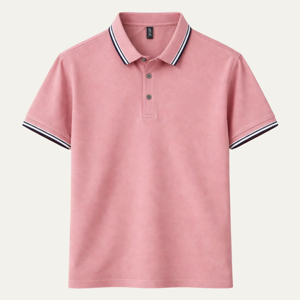 Emilio | Polo de Algodón de Manga Corta Hombre Cuello Contraste
