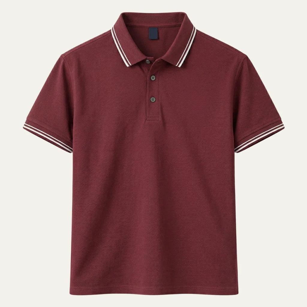 Emilio | Polo de Algodón de Manga Corta Hombre Cuello Contraste