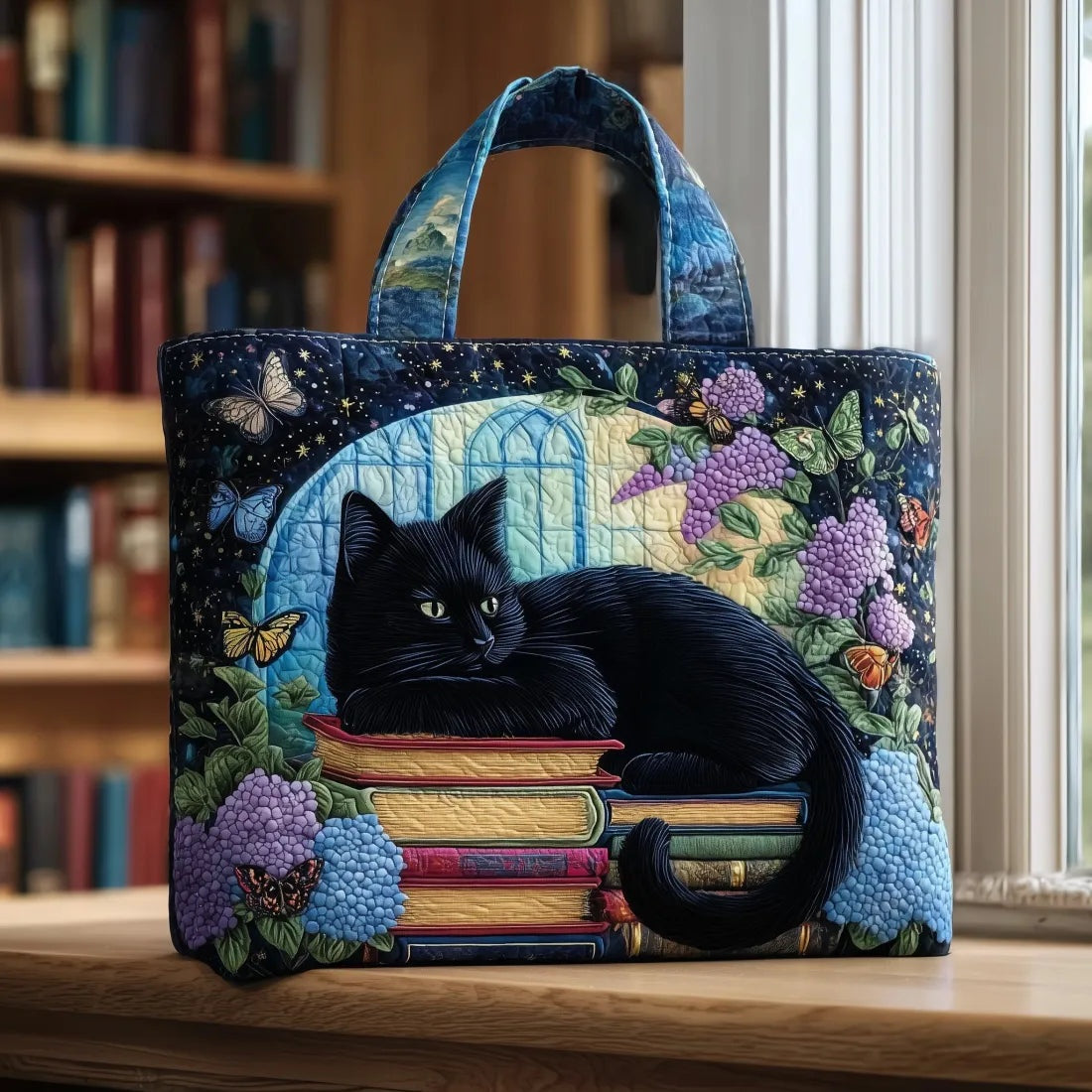 Nuvara | Encarnación | Bolso Tote Acolchado Artesanal Mujer Estampado Único