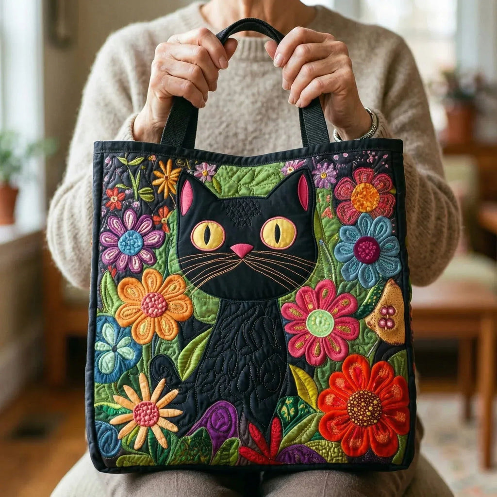Nuvara | Encarnación | Bolso Tote Acolchado Artesanal Mujer Estampado Único