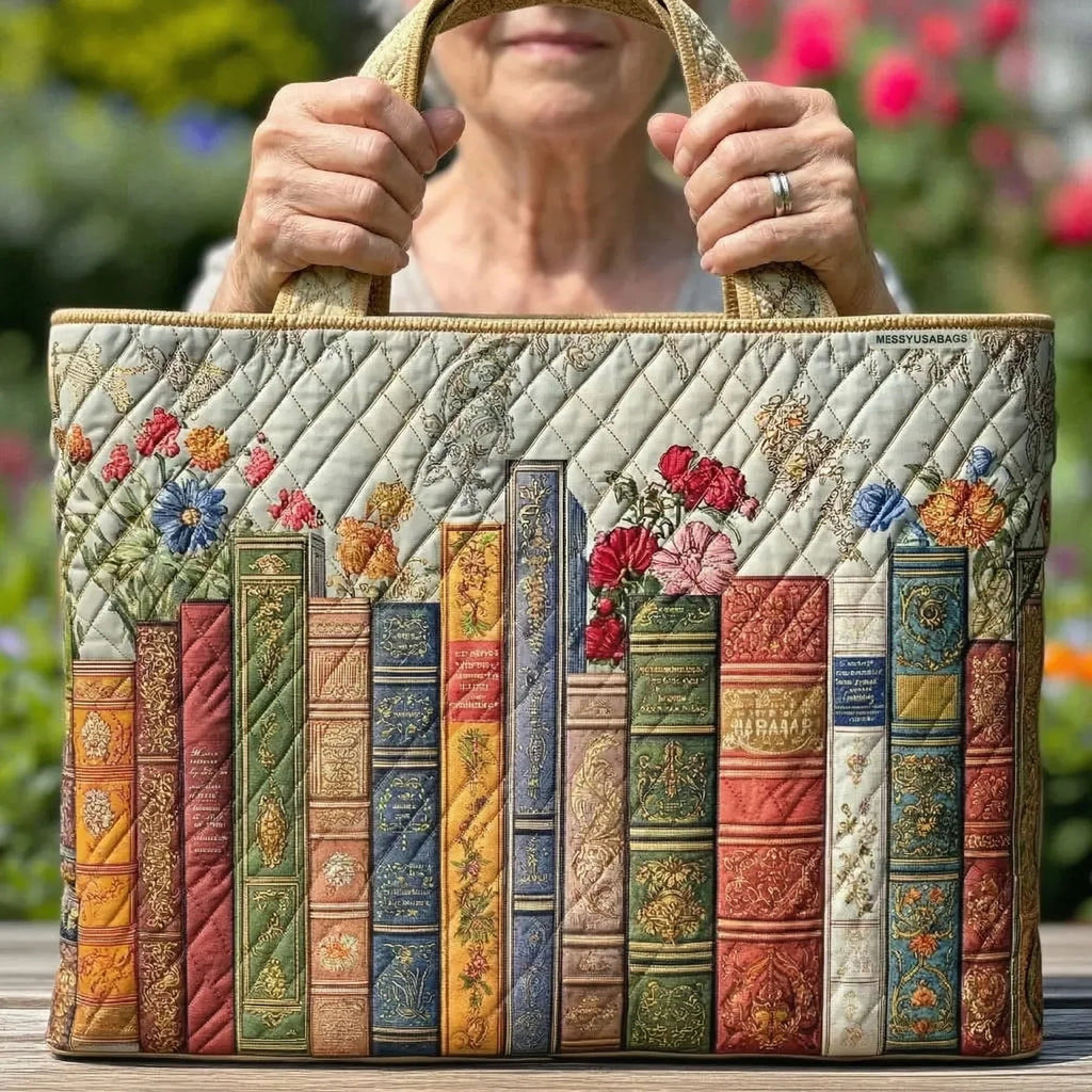 Nuvara | Encarnación | Bolso Tote Acolchado Artesanal Mujer Estampado Único