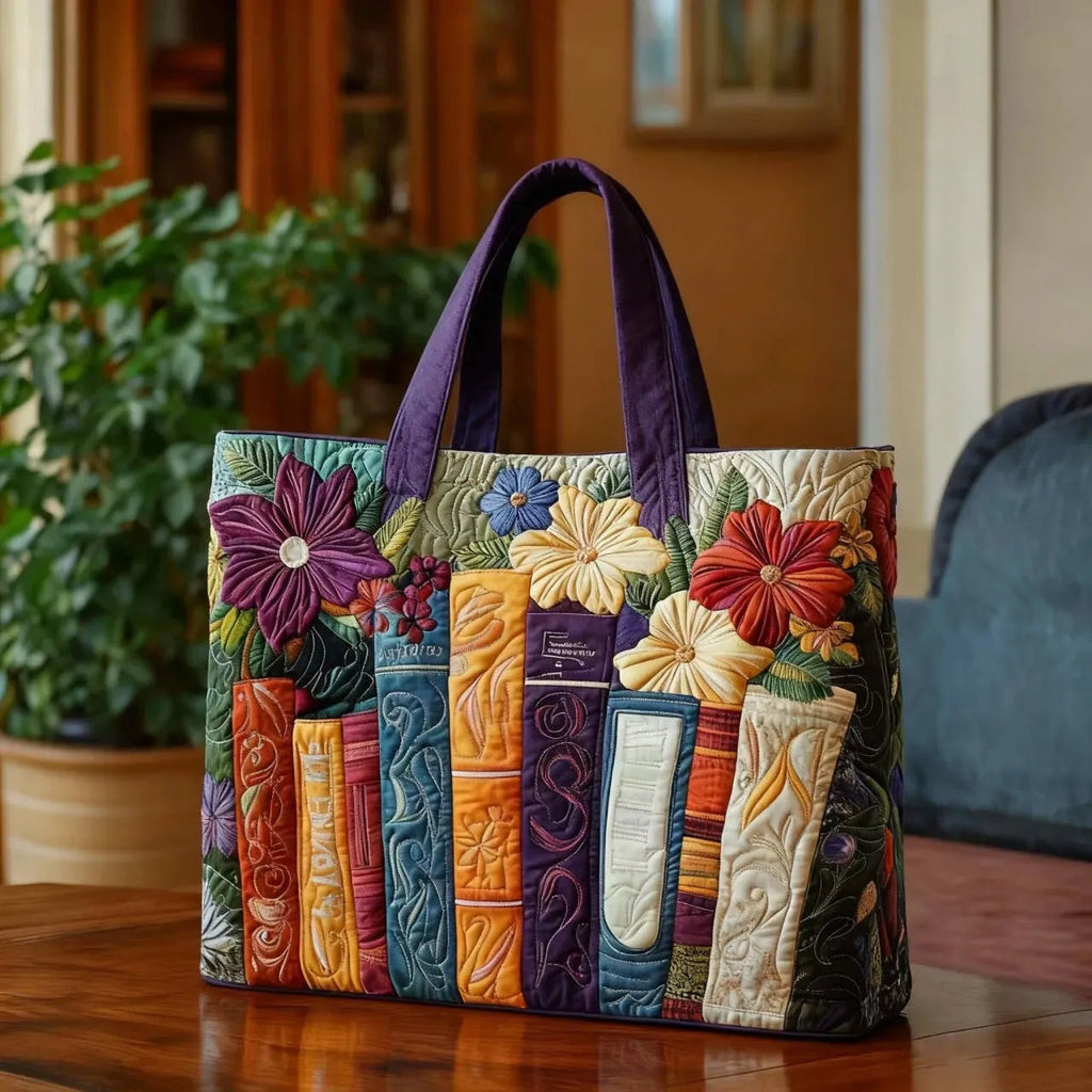 Nuvara | Encarnación | Bolso Tote Acolchado Artesanal Mujer Estampado Único