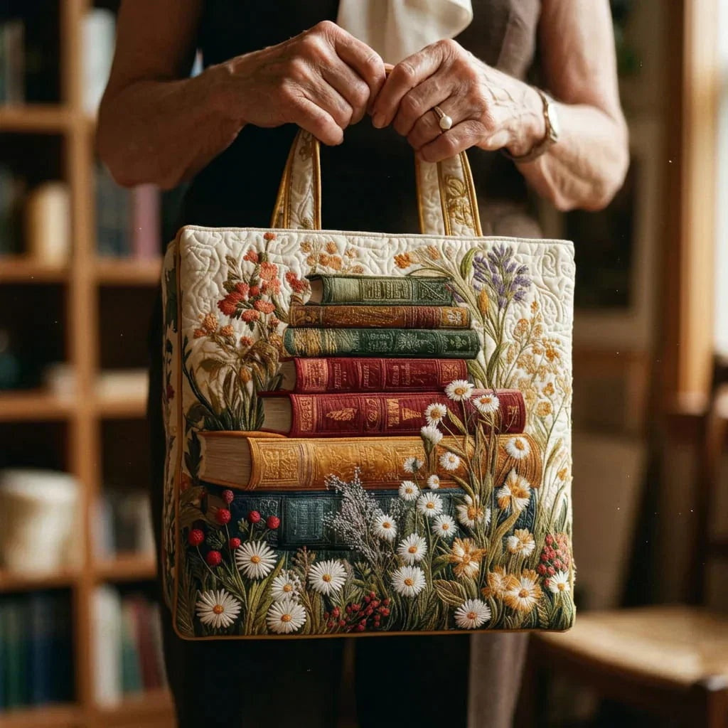 Nuvara | Encarnación | Bolso Tote Acolchado Artesanal Mujer Estampado Único