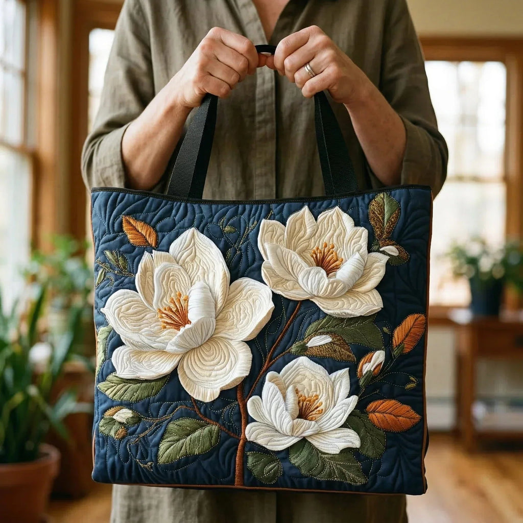 Nuvara | Encarnación | Bolso Tote Acolchado Artesanal Mujer Estampado Único