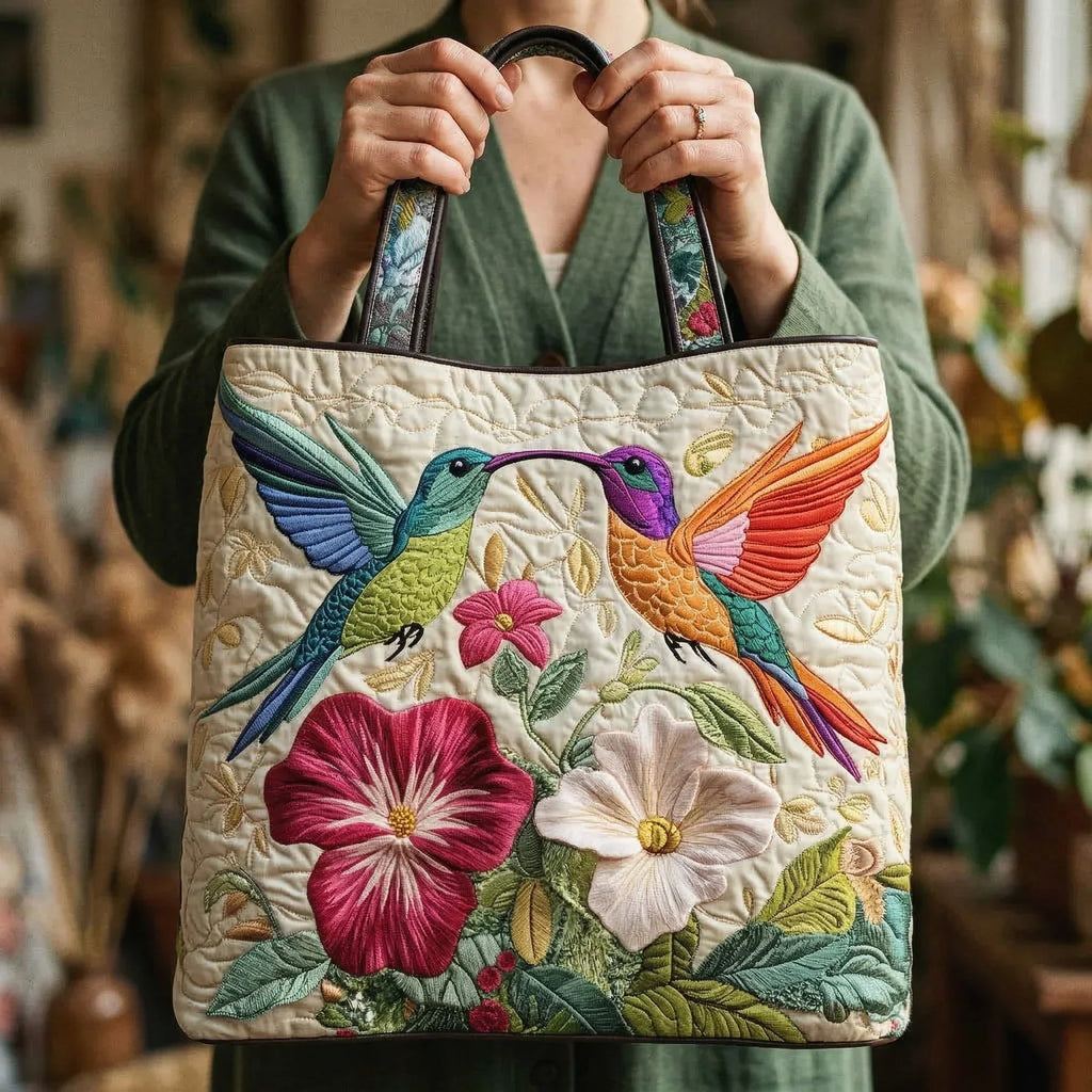 Nuvara | Encarnación | Bolso Tote Acolchado Artesanal Mujer Estampado Único