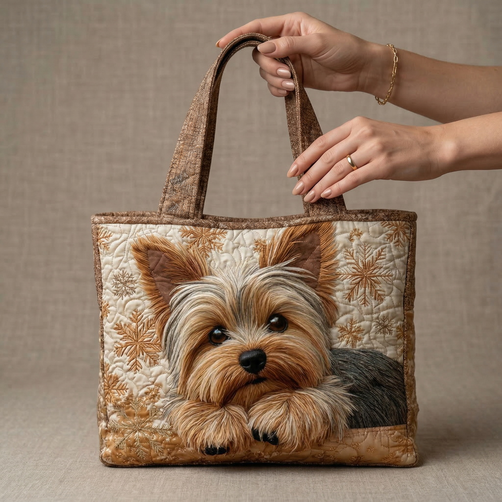 Nuvara | Encarnación | Bolso Tote Acolchado Artesanal Mujer Estampado Único