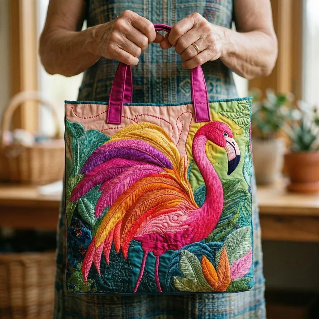 Nuvara | Encarnación | Bolso Tote Acolchado Artesanal Mujer Estampado Único
