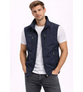 Nuvara | Ernesto | Gilet Multipocket con Cremallera Hombre Cuello Alto