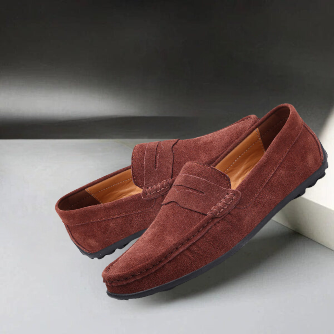 Ernesto | Mocasines de Ante Hombre Suela Goma