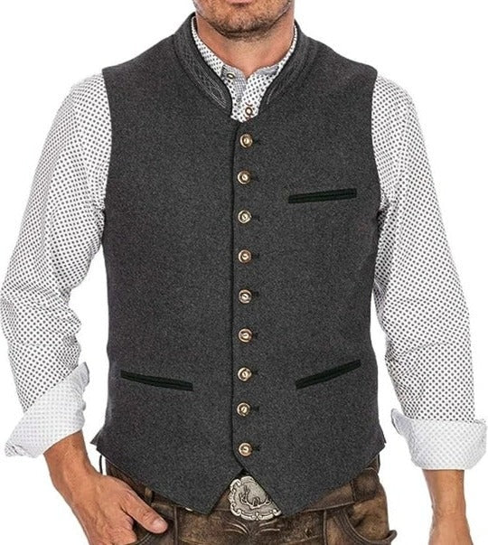 Nuvara | Felipe | Gilet Tradicional Hombre Botones Lana