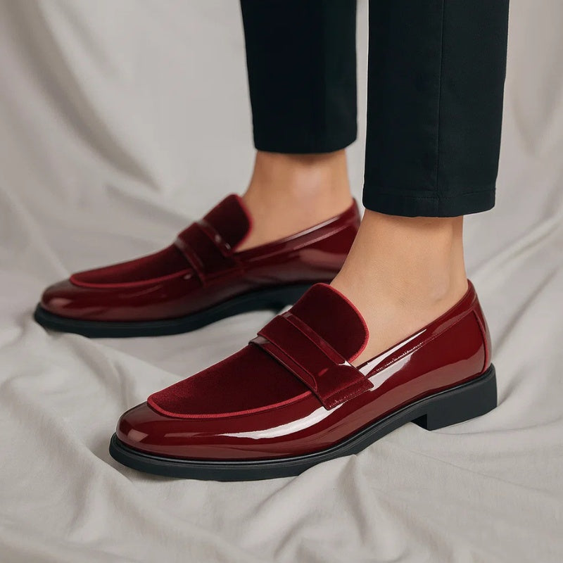 Felipe | Mocasín de Cuero y Ante Hombre Suela Clásica