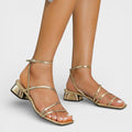 Nuvara Chunky Heel Sandals