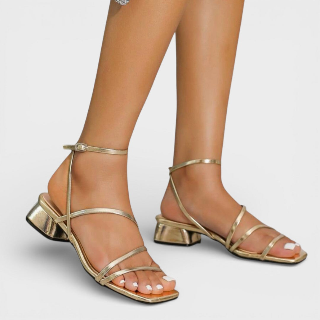 Nuvara Chunky Heel Sandals