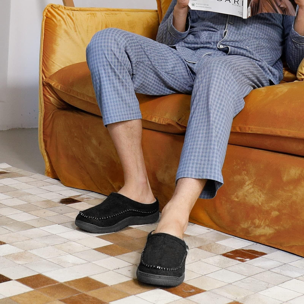 Gonzalo | Zuecos Hombre Mocasín Slip-On Suela Antideslizante