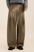 Guillermo | Pantalón de Pinzas Pierna Ancha Hombre Cintura Alta
