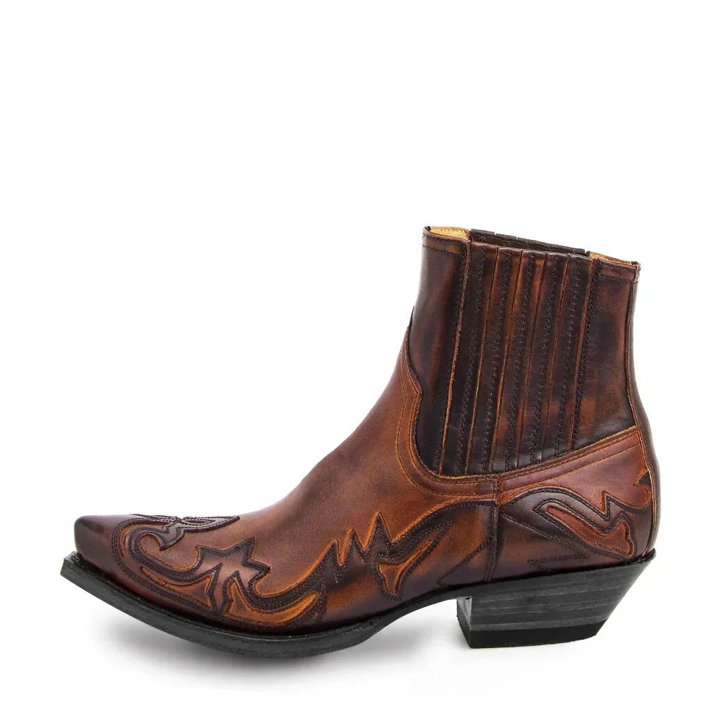Héctor | Botas Cowboy de Cuero Hombre Punta Afilada