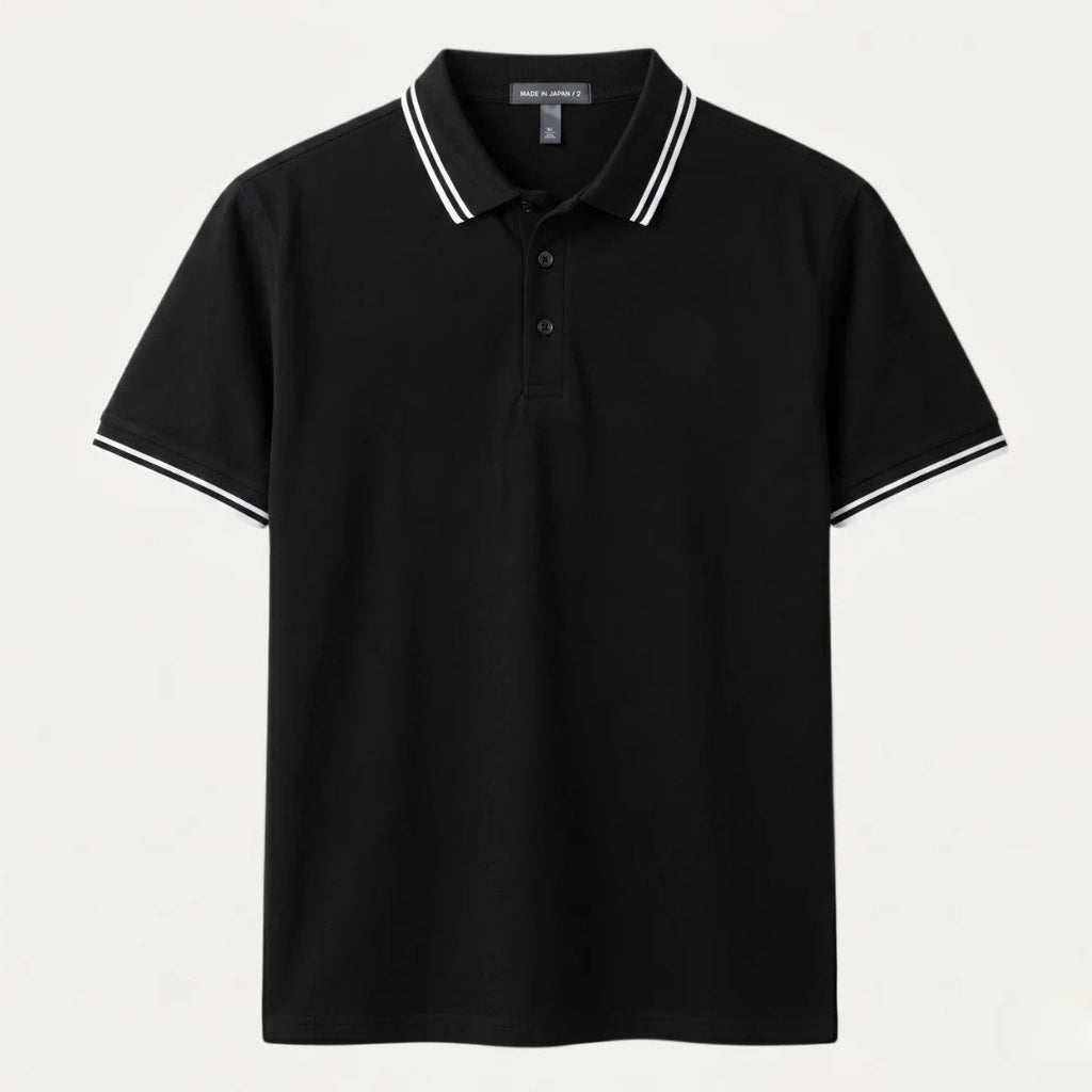 Iker | Polo de Algodón de Manga Corta Hombre Cuello Contraste