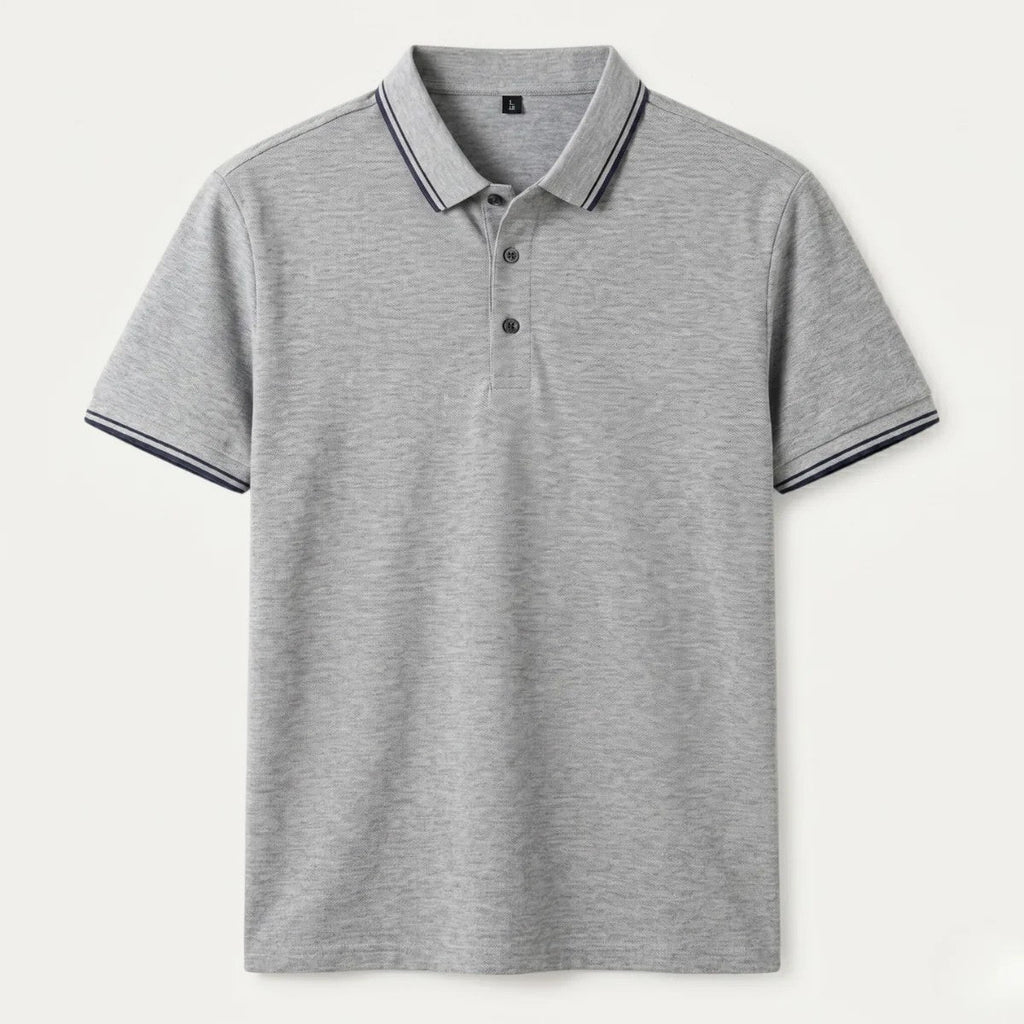 Iker | Polo de Algodón de Manga Corta Hombre Cuello Contraste