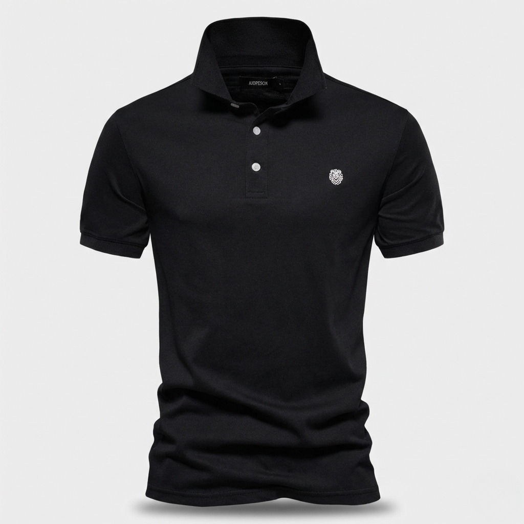 Iker | Polo de Manga Corta Hombre Algodón Piqué Logo Bordado