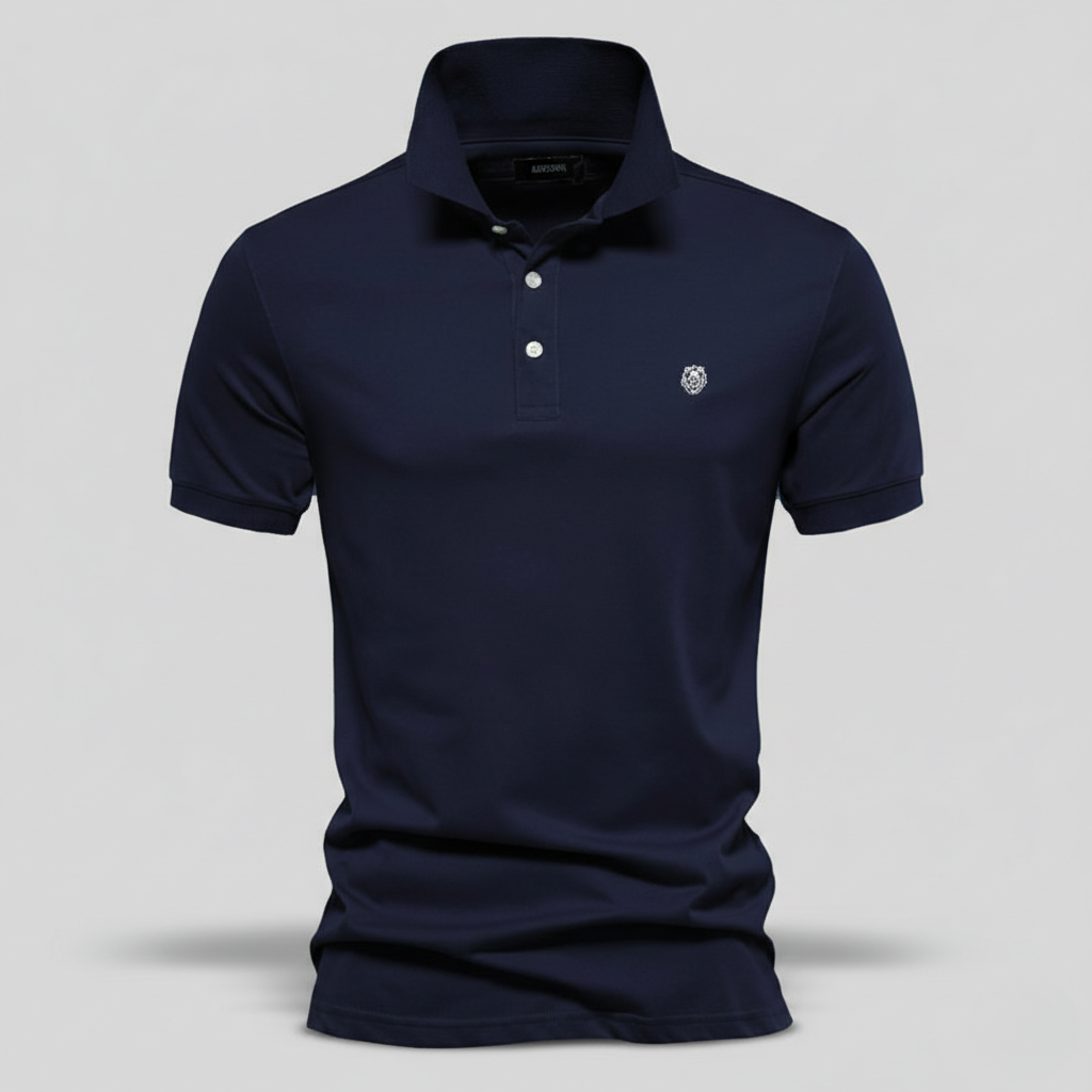 Iker | Polo de Manga Corta Hombre Algodón Piqué Logo Bordado