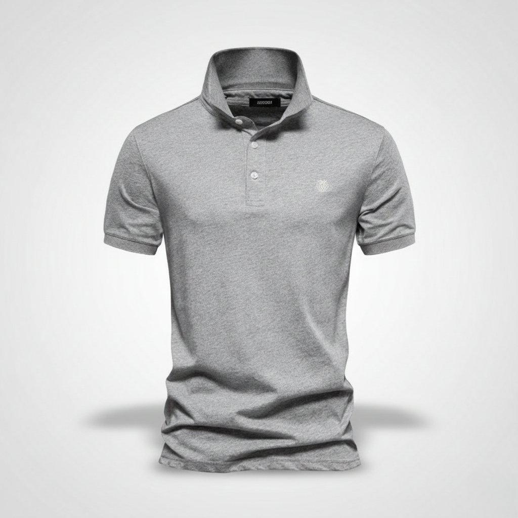 Iker | Polo de Manga Corta Hombre Algodón Piqué Logo Bordado