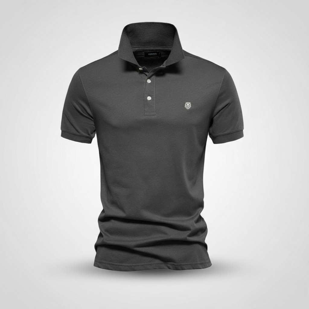 Iker | Polo de Manga Corta Hombre Algodón Piqué Logo Bordado