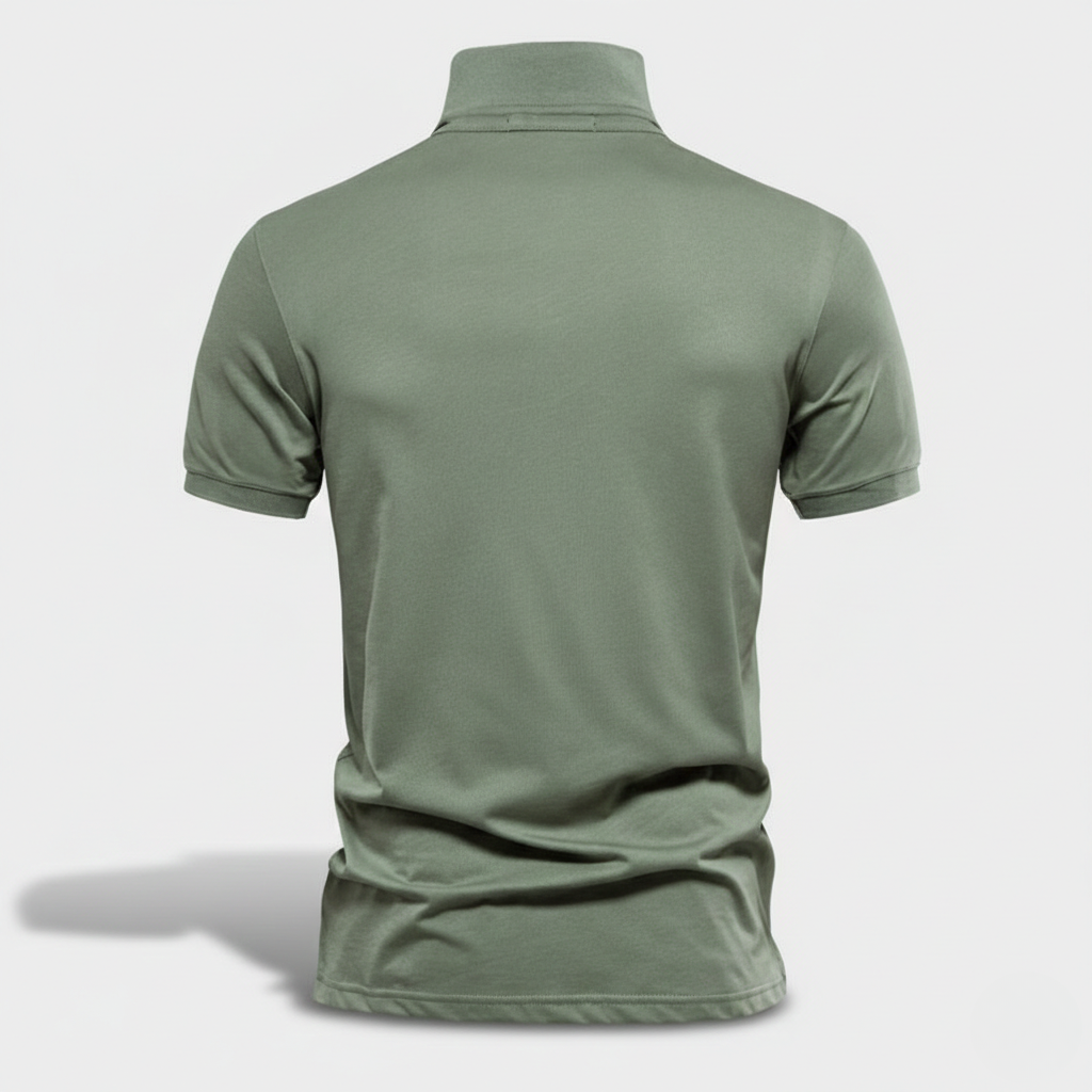 Iker | Polo de Manga Corta Hombre Algodón Piqué Logo Bordado