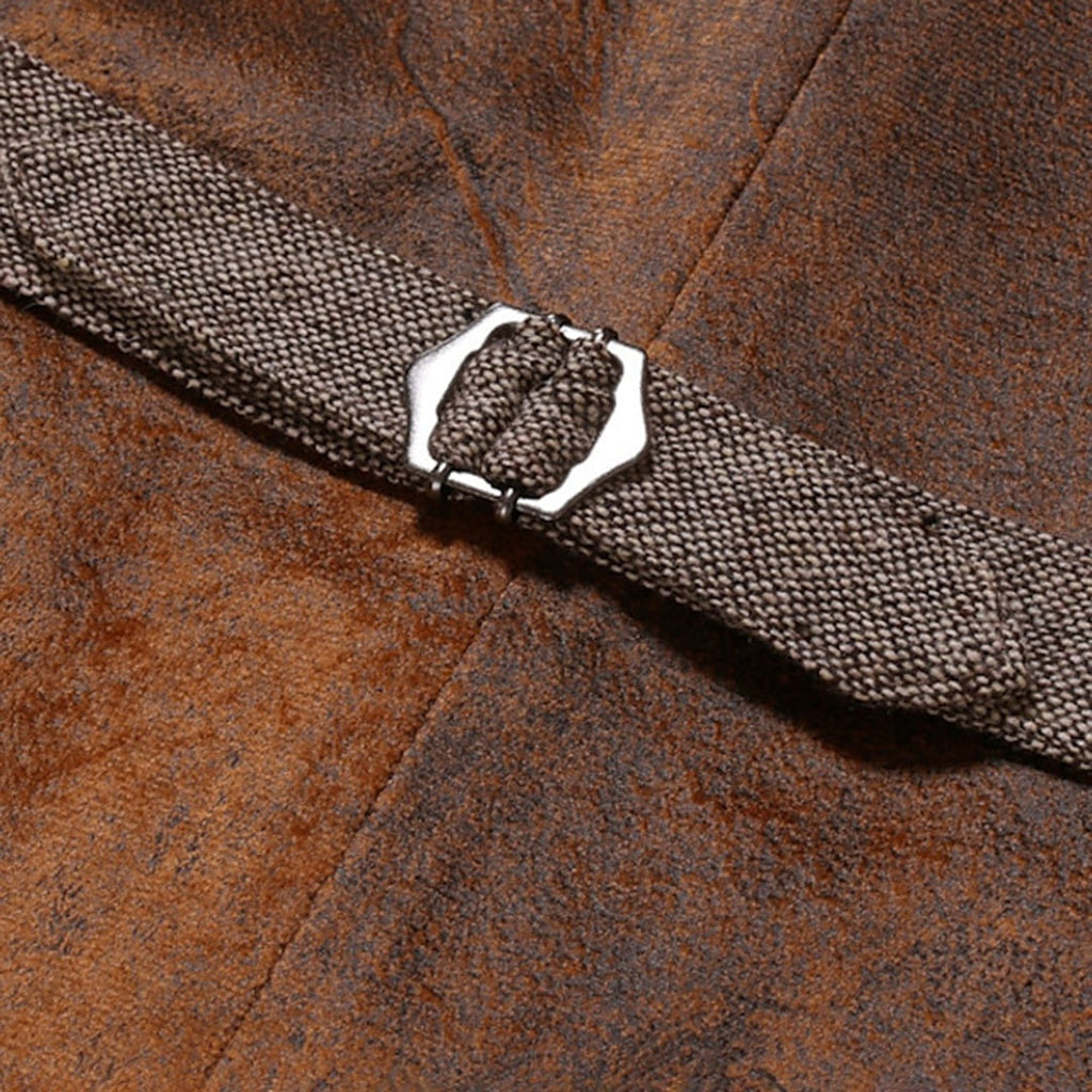 Nuvara | Iván | Chaleco de Tweed Hombre Corte Ajustado Botones