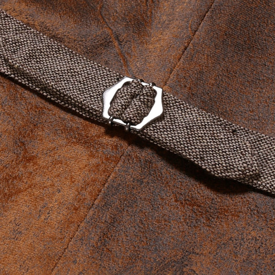 Nuvara | Iván | Chaleco de Tweed Hombre Corte Ajustado Botones