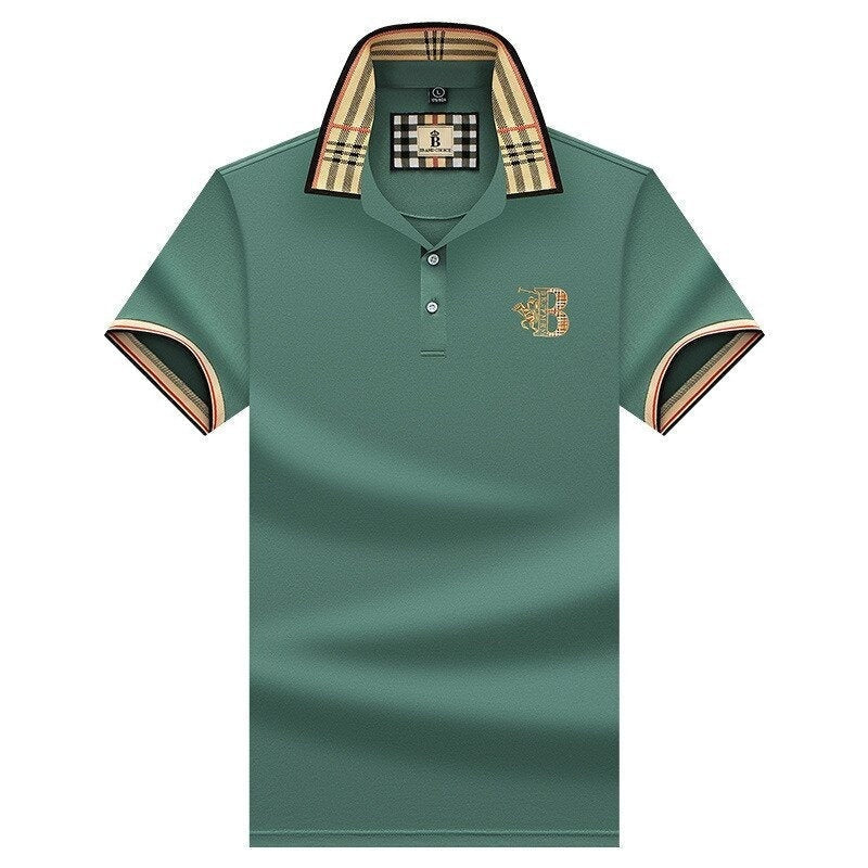 Iván | Polo Hombre Cuello Cuadros Bordado