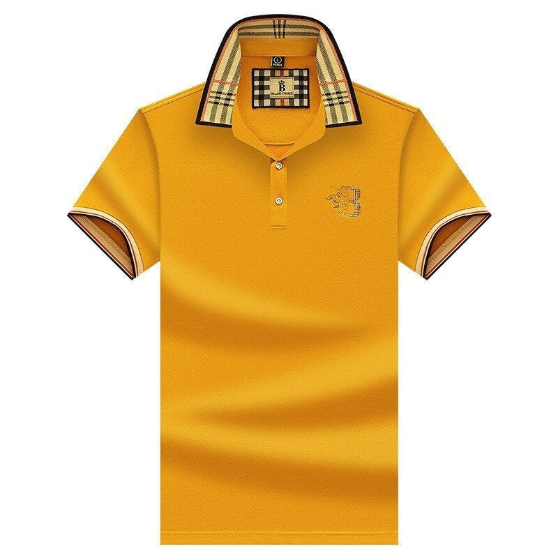 Iván | Polo Hombre Cuello Cuadros Bordado