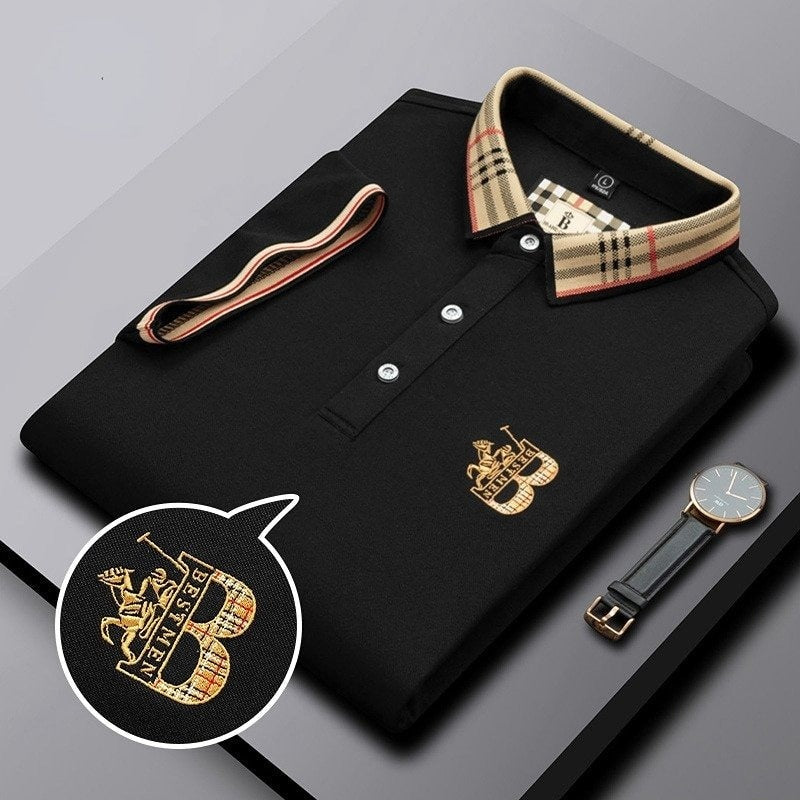 Iván | Polo Hombre Cuello Cuadros Bordado