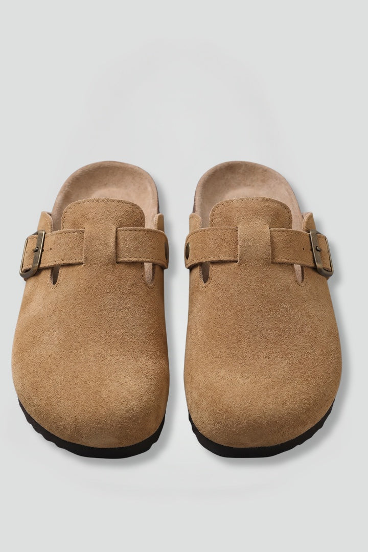 Nuvara Suede Clogs