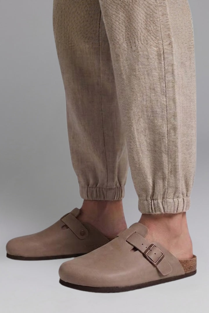 Nuvara Suede Clogs