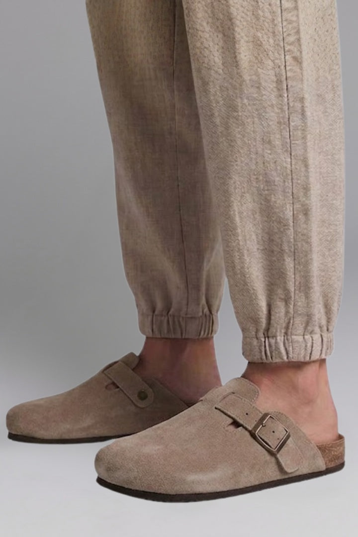 Nuvara Suede Clogs