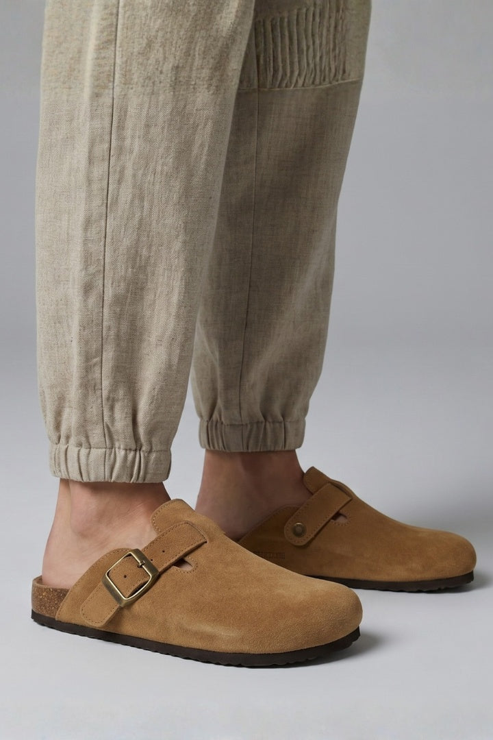 Nuvara Suede Clogs