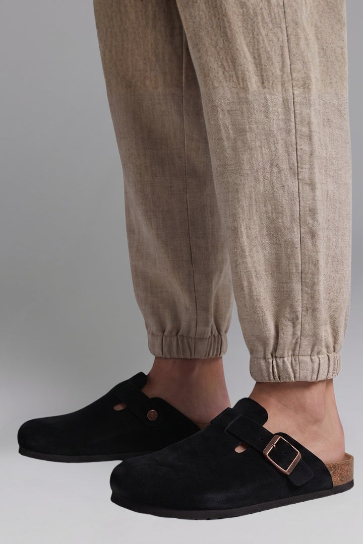 Nuvara Suede Clogs