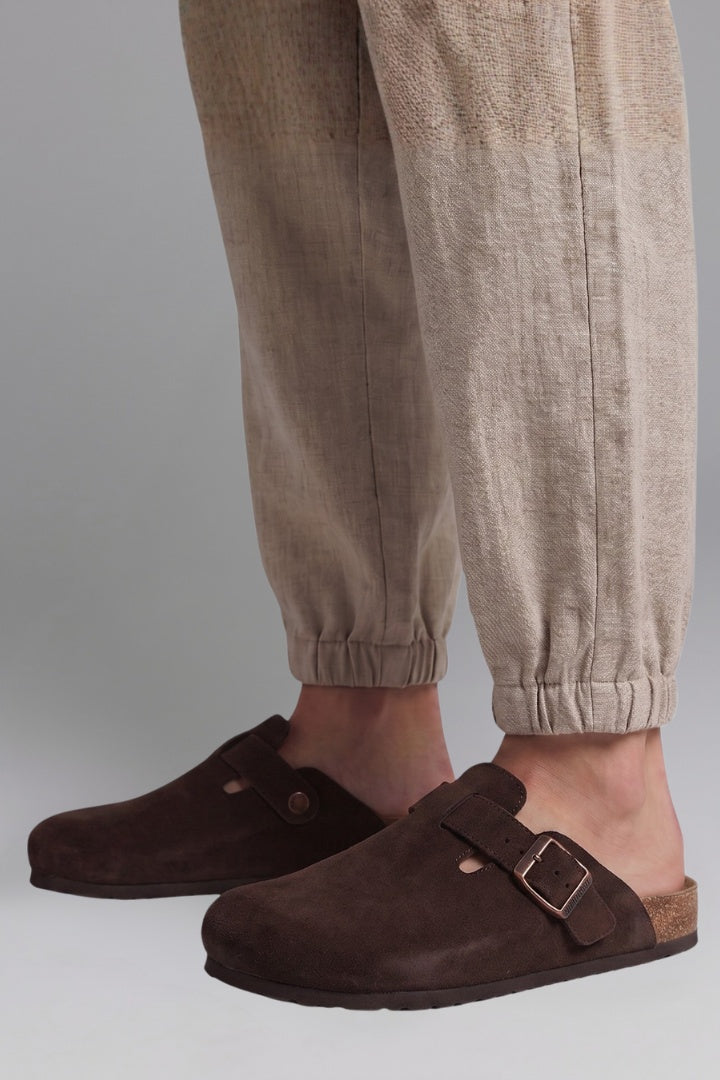 Nuvara Suede Clogs