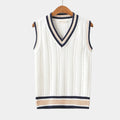 Nuvara | Hugo | Gilet Chaleco de Punto Hombre Cuello V Cable Knit