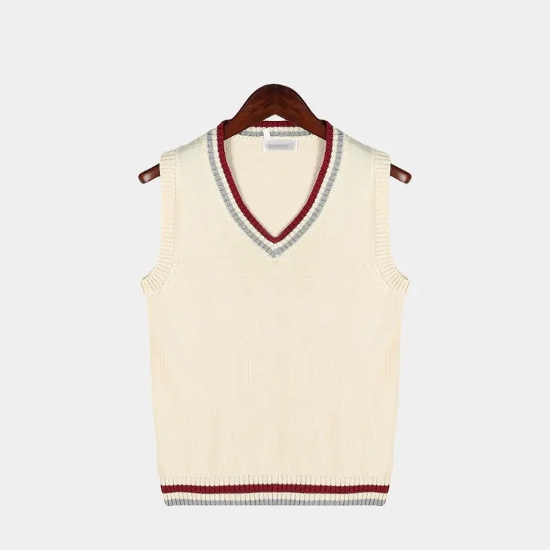 Nuvara | Hugo | Gilet Chaleco de Punto Hombre Cuello V Cable Knit