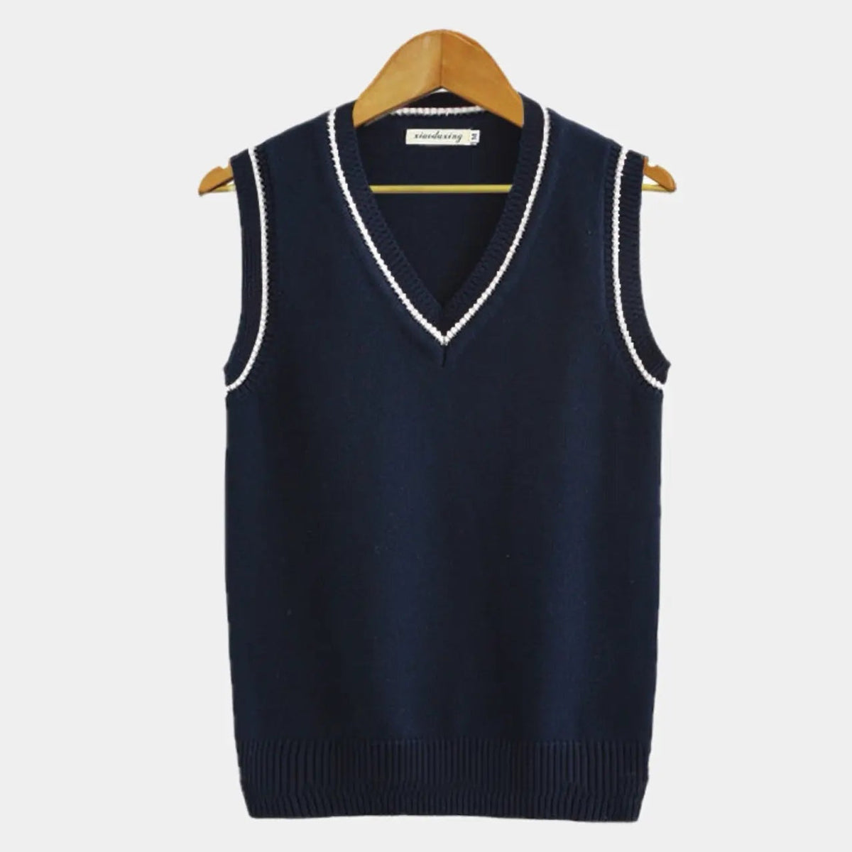 Nuvara | Hugo | Gilet Chaleco de Punto Hombre Cuello V Cable Knit