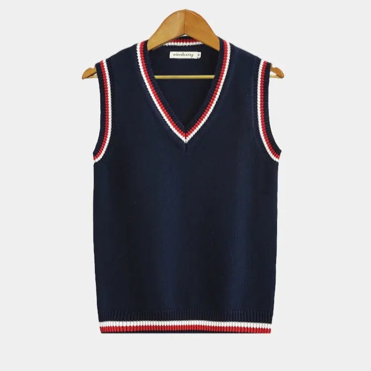 Nuvara | Hugo | Gilet Chaleco de Punto Hombre Cuello V Cable Knit