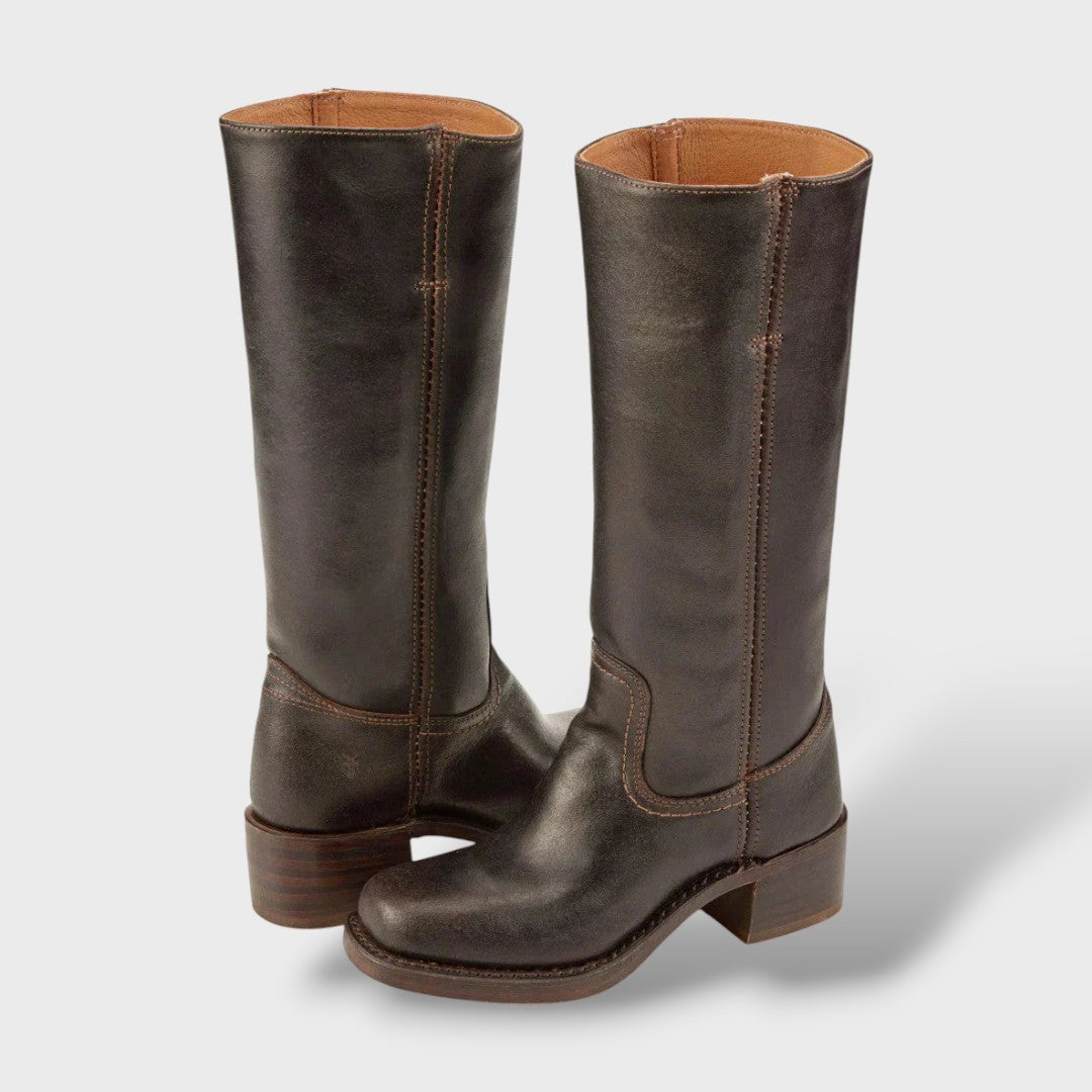 Nuvara Leather Western Boots