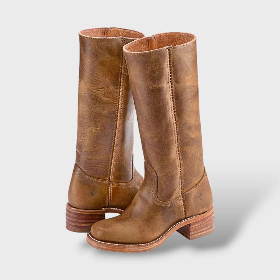 Nuvara Leather Western Boots
