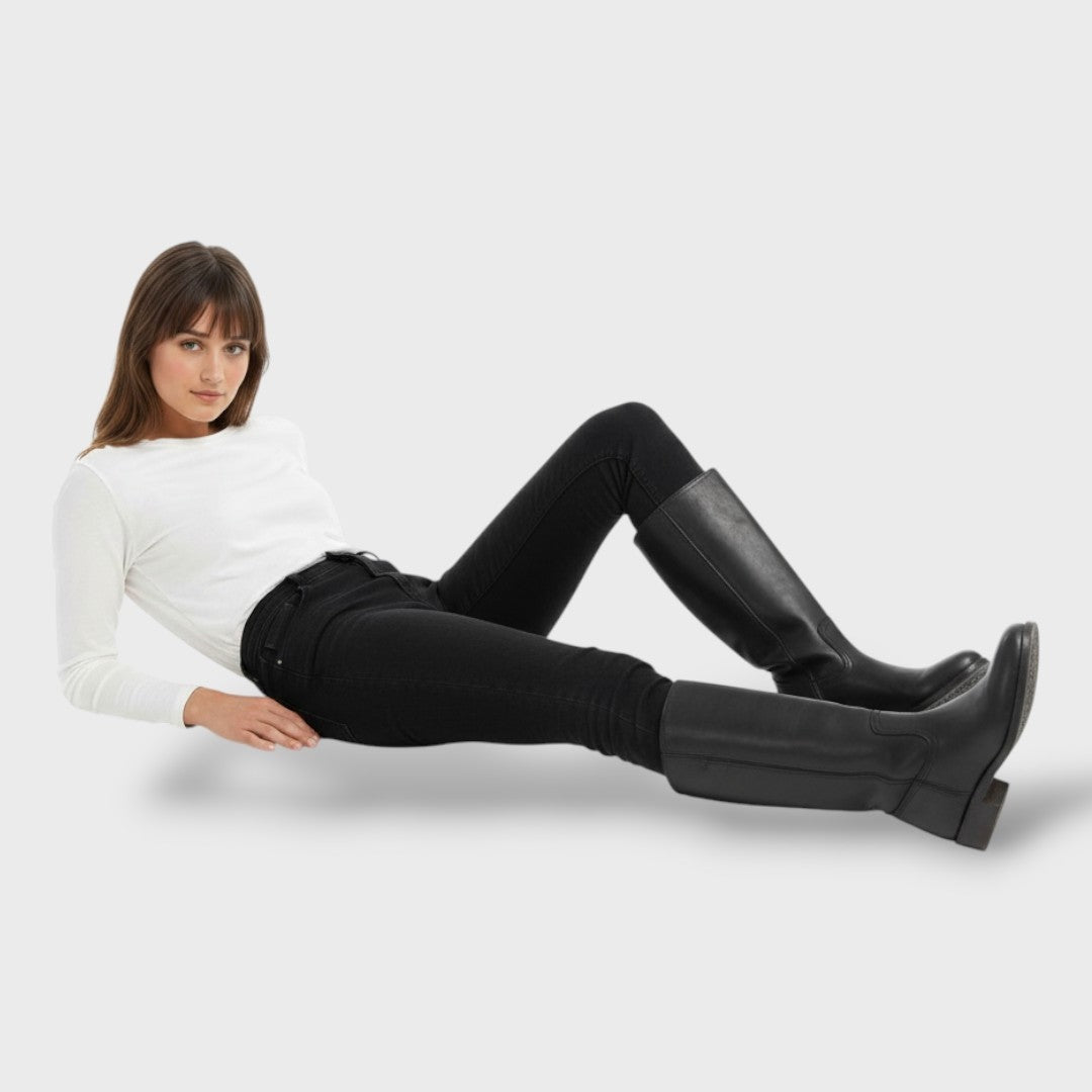 Nuvara Leather Western Boots