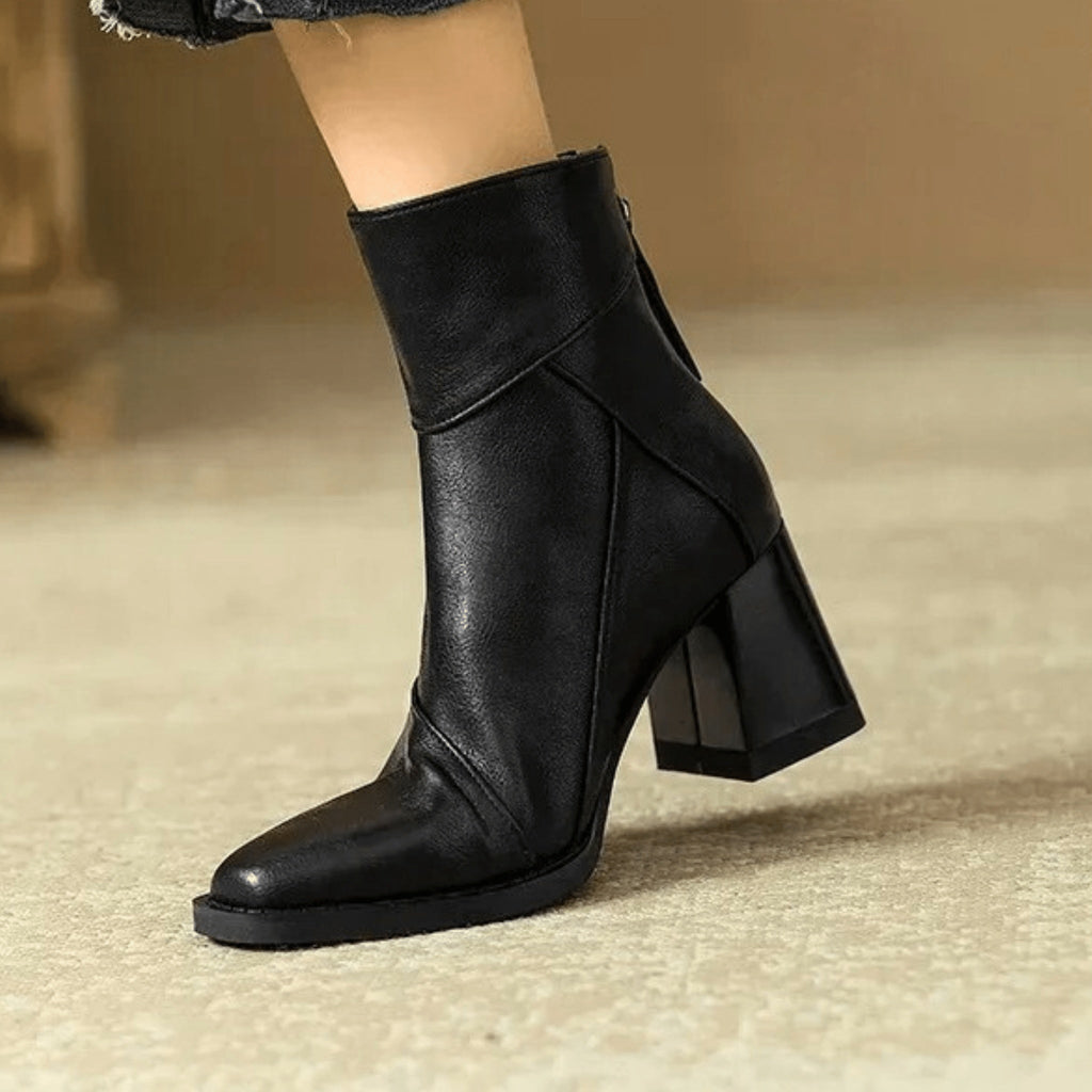 Nuvara Block Heel Booties