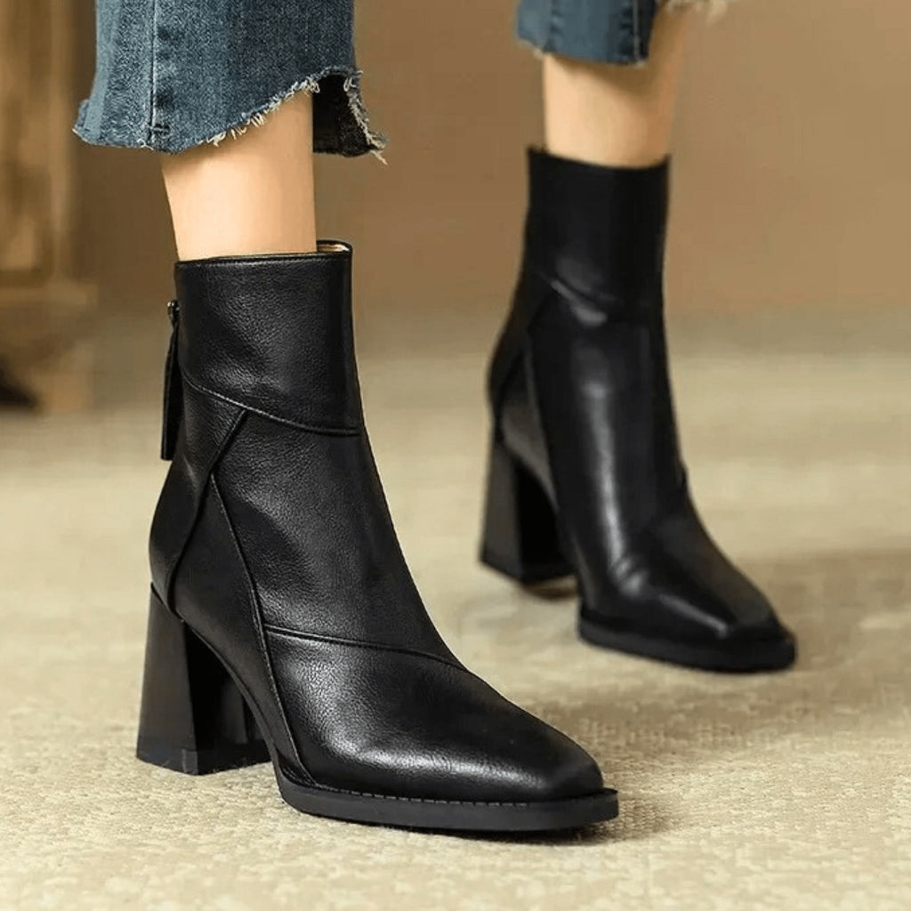 Nuvara Block Heel Booties