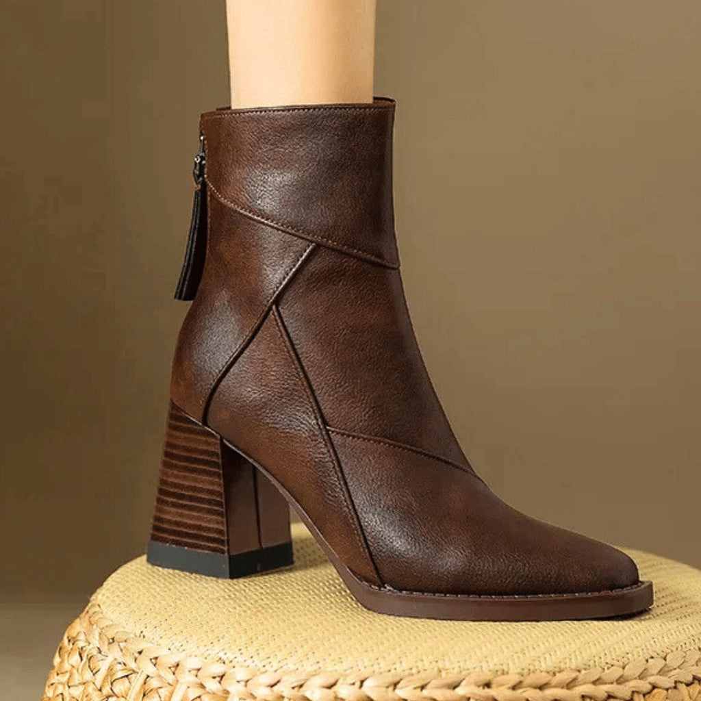 Nuvara Block Heel Booties