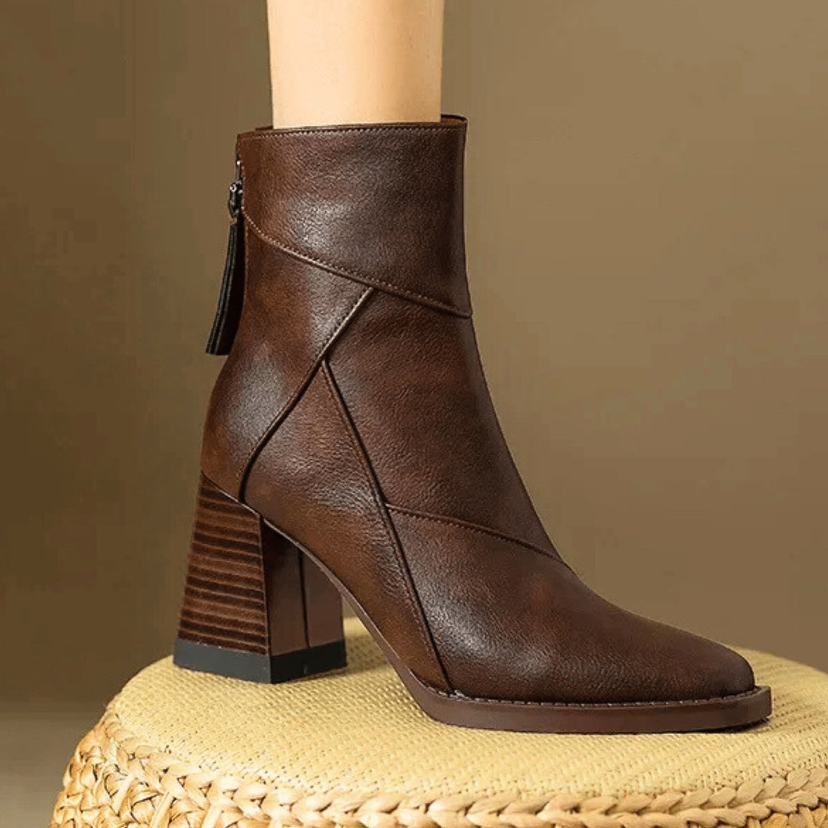 Nuvara Block Heel Booties