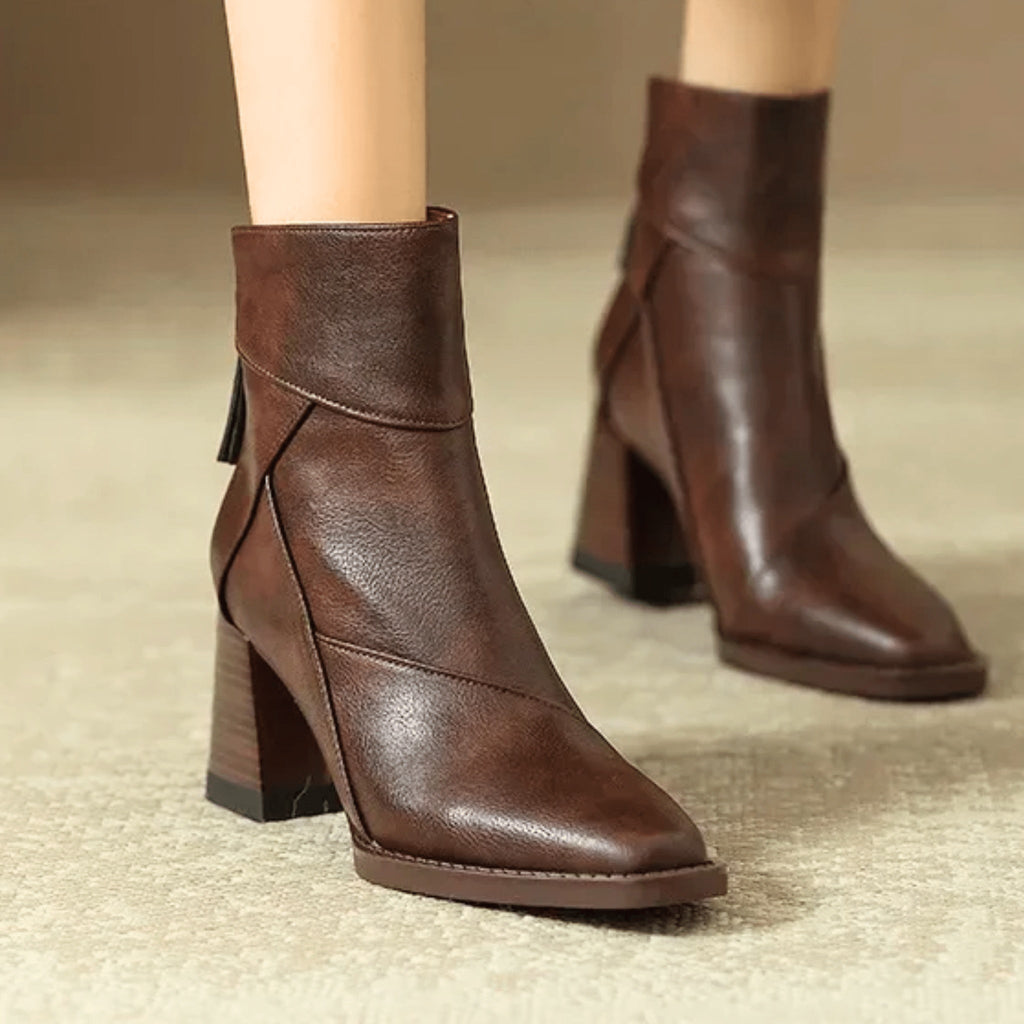 Nuvara Block Heel Booties